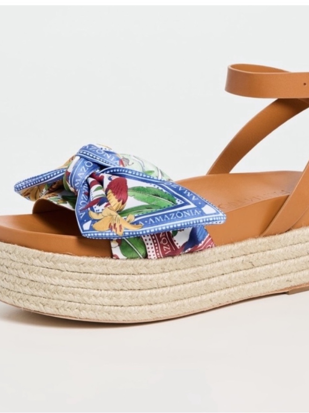 NIB • Farm Rio cream scarf espadrille